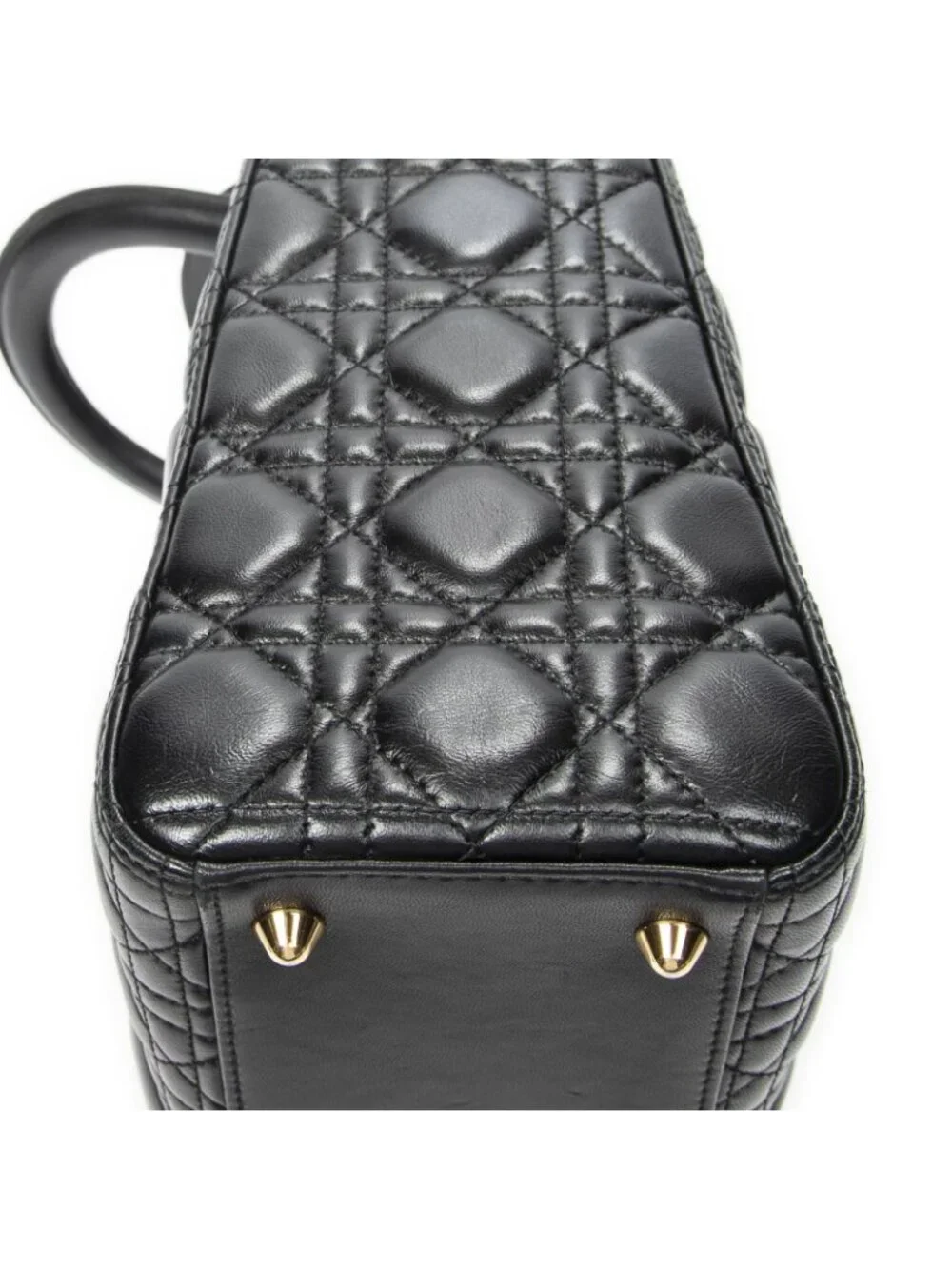 Dior Large Lady Dior Zip Black Canada Lambskin Leather Handbag - Picture 7 of 10